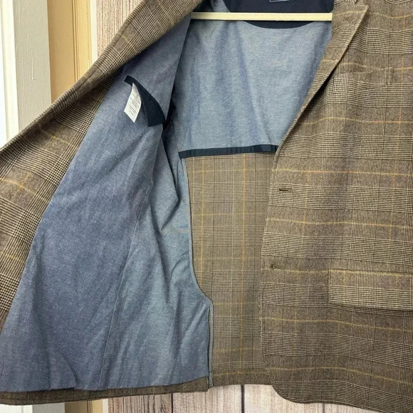 Jachs New York Tailoring Mens Tan Blazer Jacket size Large - Picture 5 of 12